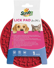 Dog Lick Pad - Pet Fun & Anxiety Distraction Device - Peanut Butter Licking Pad Works as Slow Feeder Treat Bowl - Suction Cups Attach to Wall for Bathing & Grooming Pets - Puzzle Training Toy
