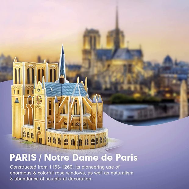 3D Puzzles for Kids Ages 8-10 12-14 Pairs Cityline Arts Crafts for Girls Ages 8-12 Architecture STEM Projects for Kids Ages 8-12, Toys Gifts for 8 Year Old Girls Eiffel Tower