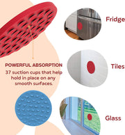 Dog Lick Pad - Pet Fun & Anxiety Distraction Device - Peanut Butter Licking Pad Works as Slow Feeder Treat Bowl - Suction Cups Attach to Wall for Bathing & Grooming Pets - Puzzle Training Toy