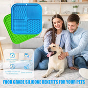 Licking Mat, Premium Lick Pad with Suction Cups for Dog Anxiety Relief, Slow Fee
