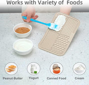 2PCS Large Lick Mat for Dogs with Suction Cups, Slow Feeder Dog Bowls, Dog Lick