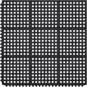 Heavy Duty Rubber Floor Mat – Non-Slip, Waterproof, Easy to Clean – Anti-Fatigue Mat for Commercial Kitchens, Restaurants, Workshops – Oil Resistant, Hose Washable – 36" X 36", Black