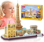 3D Puzzles for Kids Ages 8-10 12-14 Pairs Cityline Arts Crafts for Girls Ages 8-12 Architecture STEM Projects for Kids Ages 8-12, Toys Gifts for 8 Year Old Girls Eiffel Tower