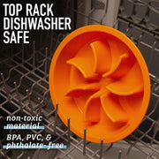 Slow Feeder Dog Bowls - 2 Cup, Gray Star Maze - Slow Feeder Insert - Non-Slip Base